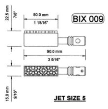 Bix 009 50 x 16mm Burner for Wilesco D18 & Mobiles